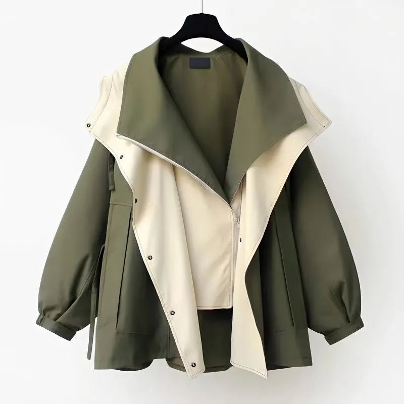Reversible Hooded Jacket | Two-Tone Lightweight Outerwear | Relaxed Fit