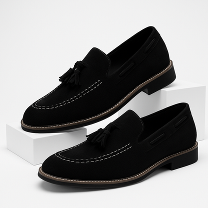 Women’s Suede Tassel Loafers | Slip-On Flat | Cushioned Insole Comforting
