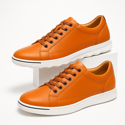 Men’s Sleek Low-Top Sneakers | Bold Street Style | PU Leather & Cushioned Sole
