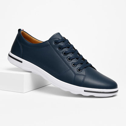 Men’s Sleek Low-Top Sneakers | Bold Street Style | PU Leather & Cushioned Sole