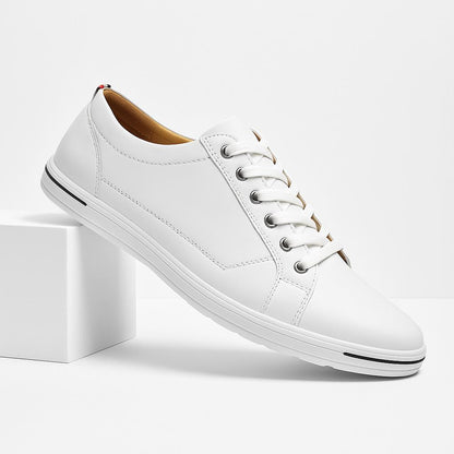 Men’s Sleek Low-Top Sneakers | Bold Street Style | PU Leather & Cushioned Sole