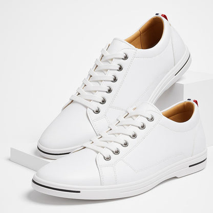 Men’s Sleek Low-Top Sneakers | Bold Street Style | PU Leather & Cushioned Sole