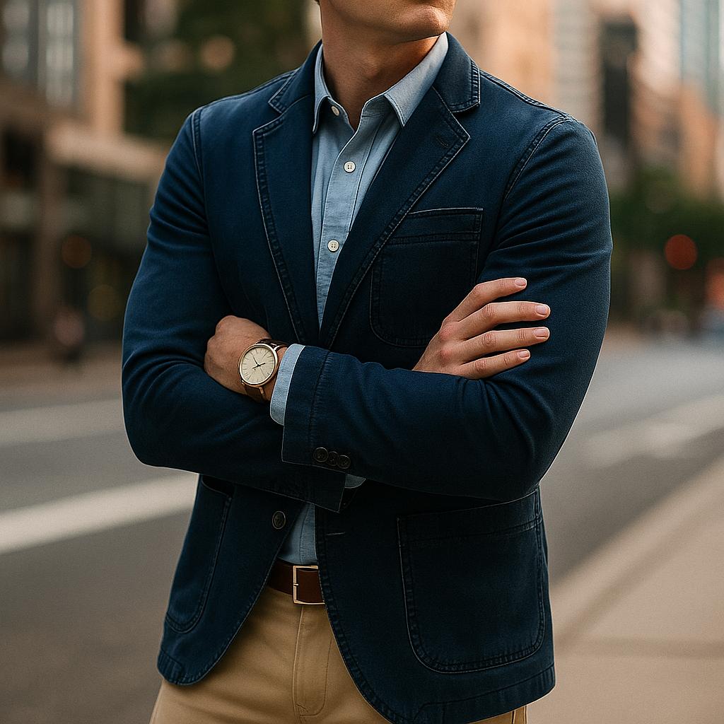 Men’s Corduroy Blazer Jacket | Smart Casual Structured Fit | Fall Office Layer