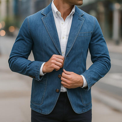 Men’s Corduroy Blazer Jacket | Smart Casual Structured Fit | Fall Office Layer