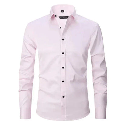Slim Fit Dress Shirt | Button-Down Stretch Cotton | Office & Formal Essential