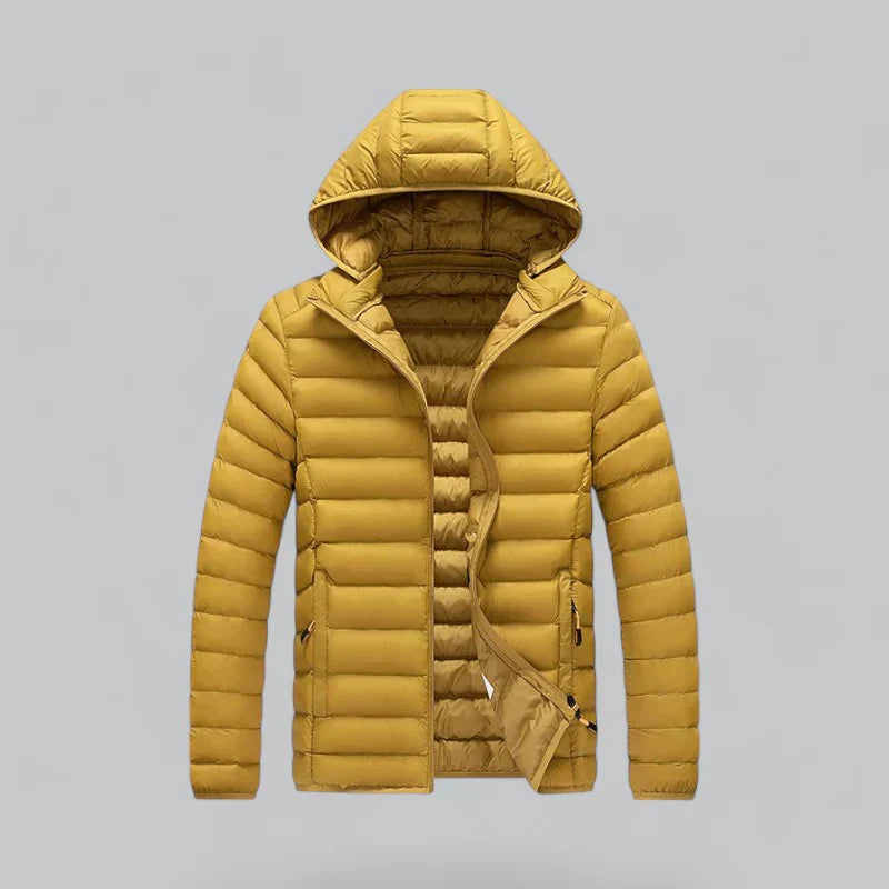 Men’s Lightweight Puffer Jacket with Hood | Insulated Winter Outerwear Canada