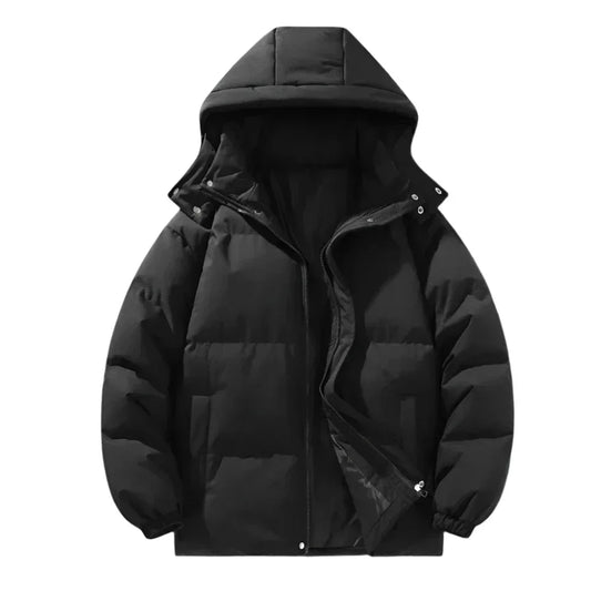 Men’s Puffer Jacket | Hooded Winter Coat | Insulated Outerwear