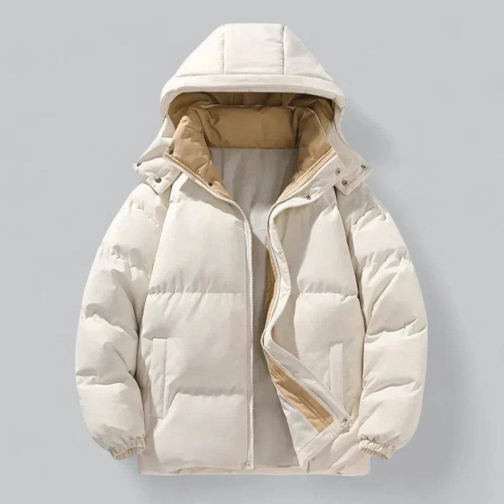 Men’s Puffer Jacket | Hooded Winter Coat | Insulated Outerwear