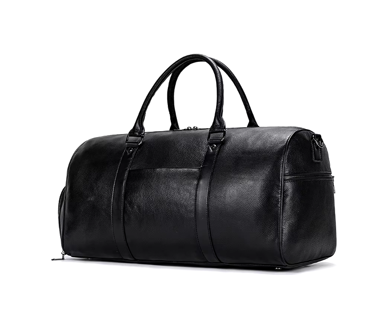 Men’s Faux Leather Duffle Bag | Travel Weekender | Large Capacity Carryall