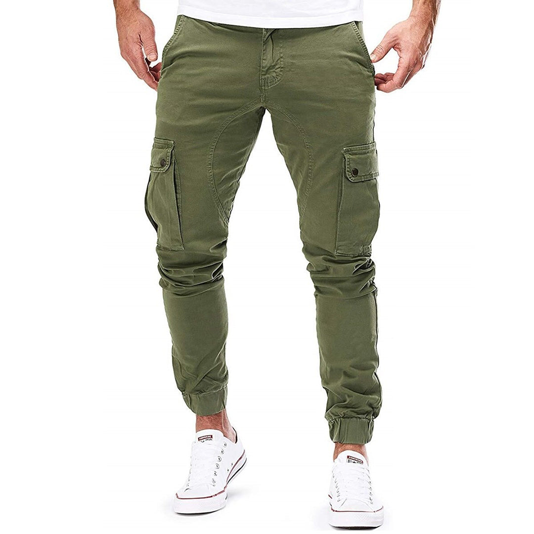 Men's Jogger Cargo Pants | Stretch Waistband | Tapered Fit with Utility Pockets