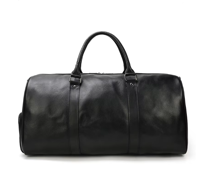 Men’s Faux Leather Duffle Bag | Travel Weekender | Large Capacity Carryall