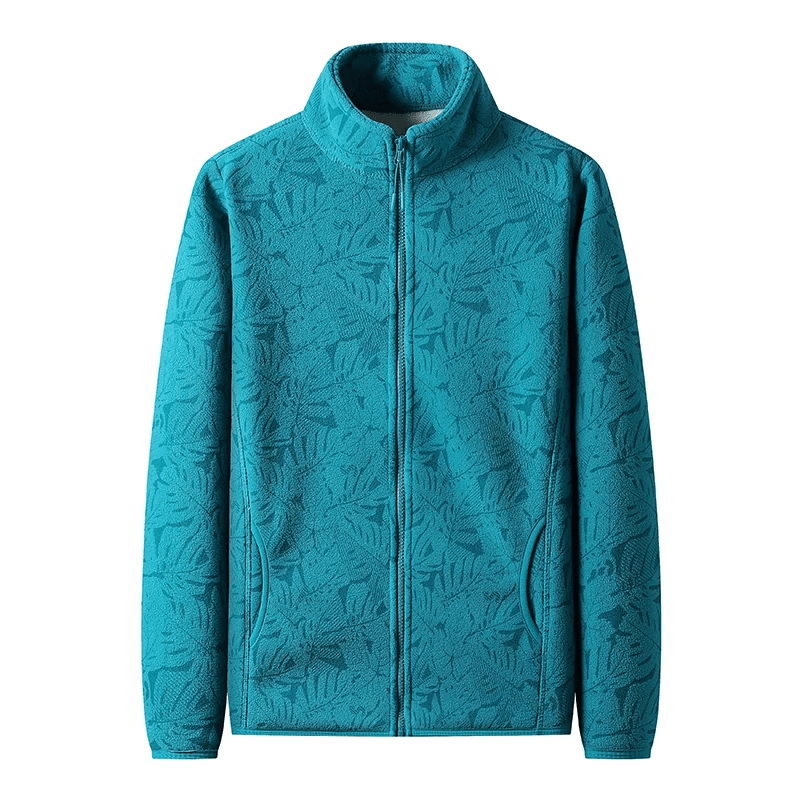 Floral Fleece Zip-Up Jacket | Soft & Warm | Stylish Design