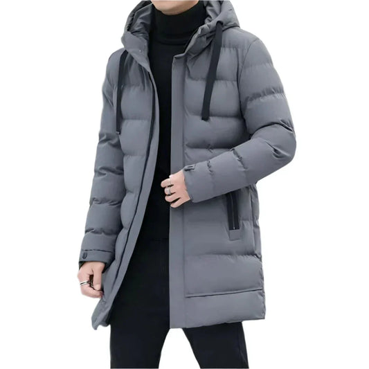 Men’s Lightweight Hooded Puffer | Water-Resistant Winter Jacket