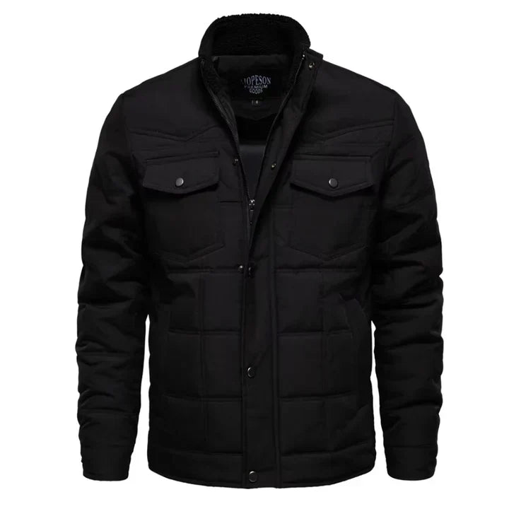 Men’s Insulated Puffer Shirt Jacket | Quilted Lightweight Outerwear | Snap-Front Design