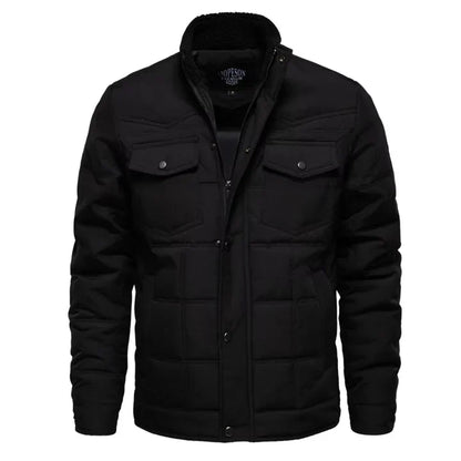 Men’s Insulated Puffer Shirt Jacket | Quilted Lightweight Outerwear | Snap-Front Design