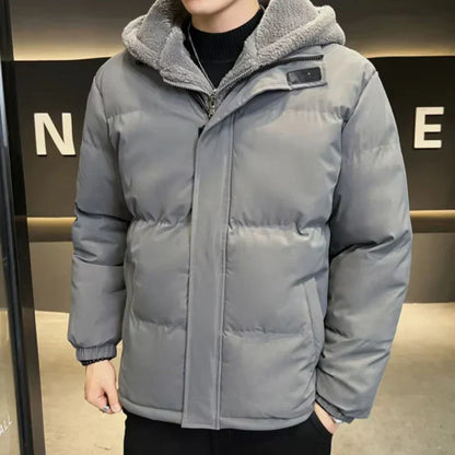 Men’s Insulated Winter Jacket | Windproof Hooded Puffer | Cold Weather Protection