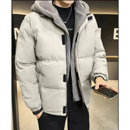 Men’s Insulated Winter Jacket | Windproof Hooded Puffer | Cold Weather Protection