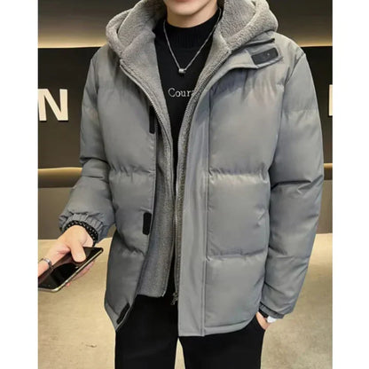 Men’s Insulated Winter Jacket | Windproof Hooded Puffer | Cold Weather Protection