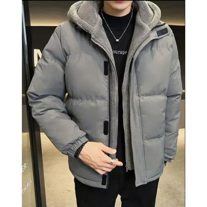 Men’s Insulated Winter Jacket | Windproof Hooded Puffer | Cold Weather Protection