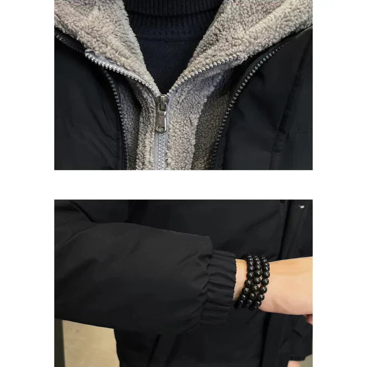 Men’s Insulated Winter Jacket | Windproof Hooded Puffer | Cold Weather Protection