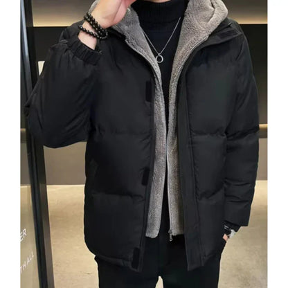 Men’s Insulated Winter Jacket | Windproof Hooded Puffer | Cold Weather Protection