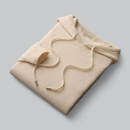 Men’s Cashmere-Blend Hoodie | Soft Knit Pullover | Premium Everyday Layer