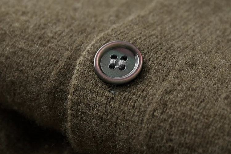Men’s Wool-Blend Button Cardigan | Soft Knit Jacket | Everyday Comfort