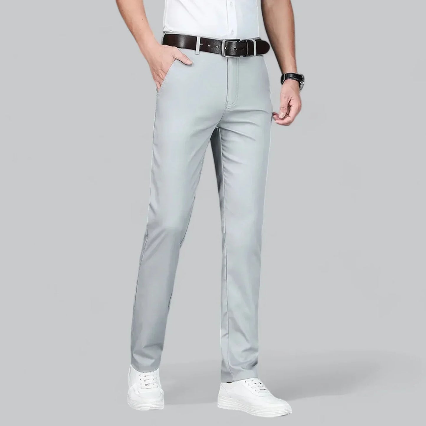 Slim Tapered Dress Pants | Stretch Waistband | Everyday Formal Workwear