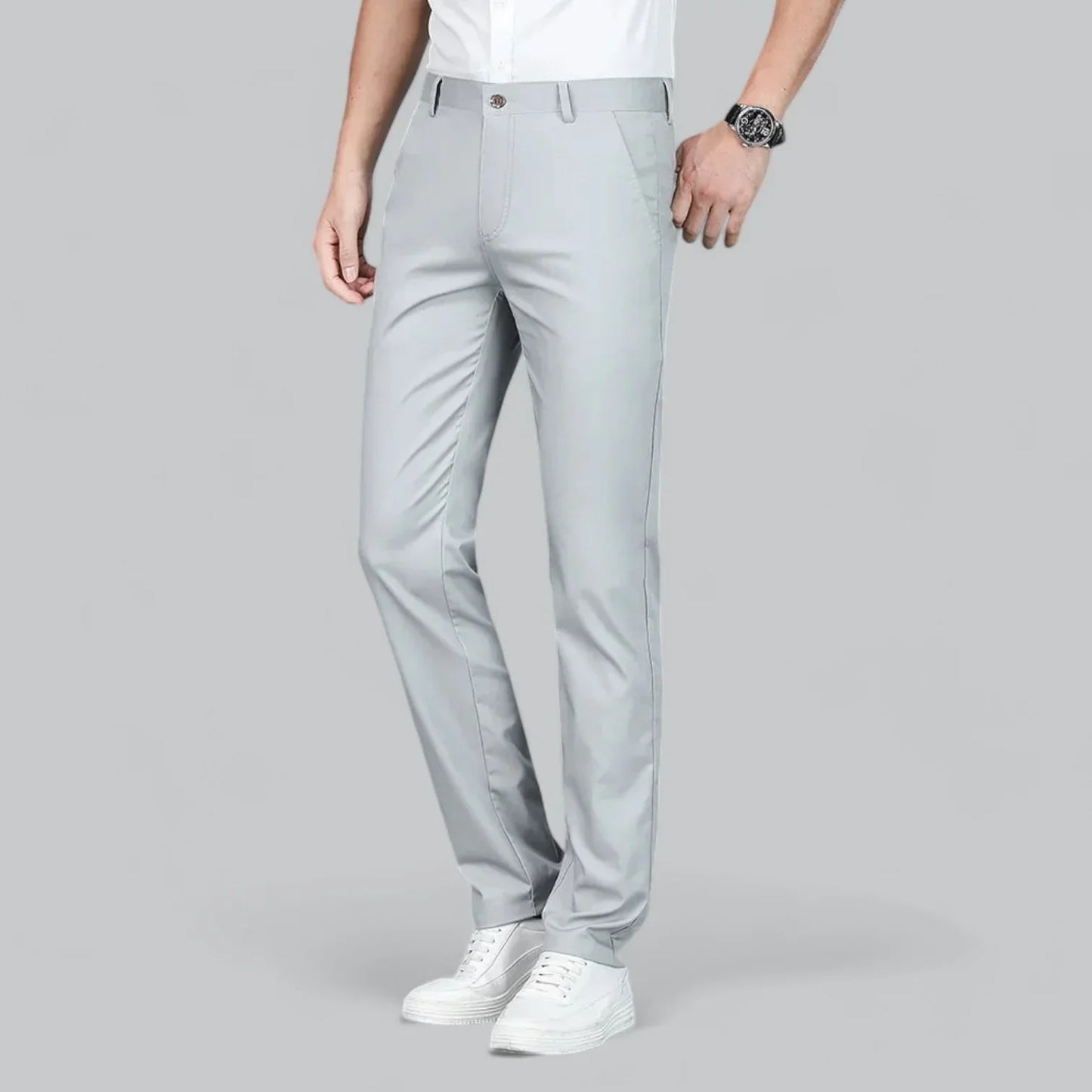 Slim Tapered Dress Pants | Stretch Waistband | Everyday Formal Workwear