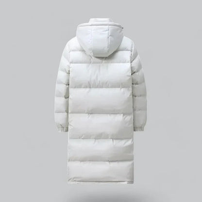 Long Down Puffer Coat | Hooded Winter Parka | Warm Insulated Outerwear