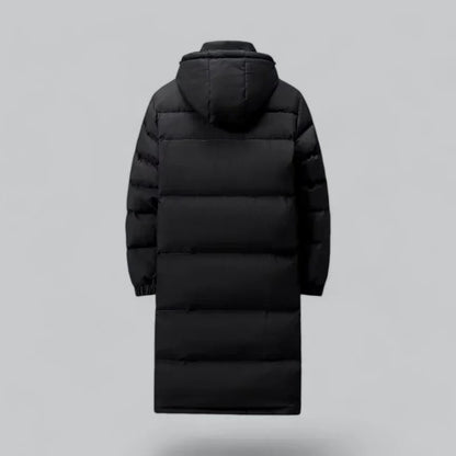 Long Down Puffer Coat | Hooded Winter Parka | Warm Insulated Outerwear