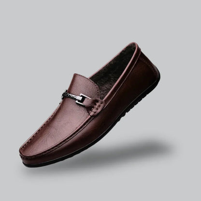Men’s Classic Leather Loafers | Slip-On Dress Shoes | Casual Office Style
