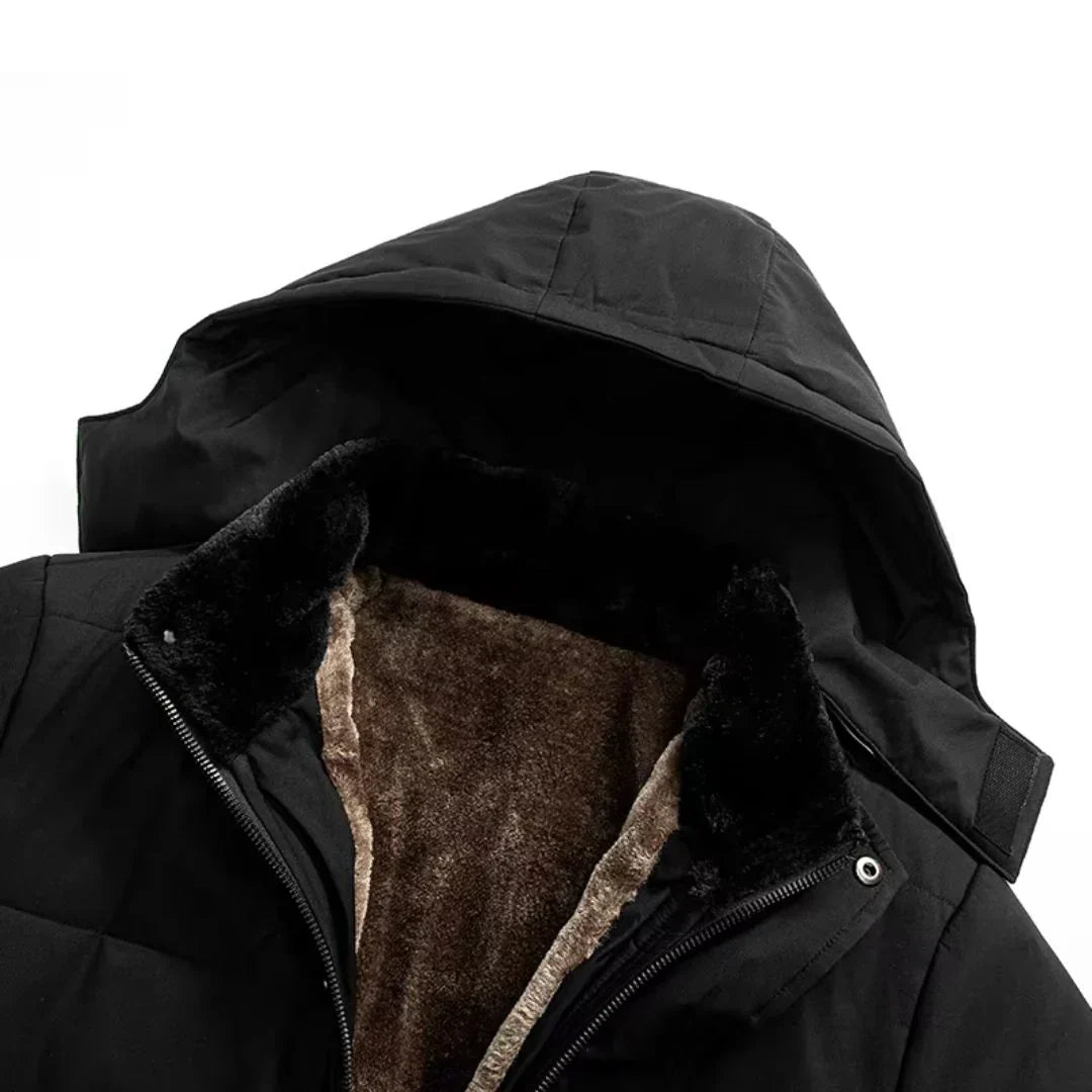 Men’s Waterproof Hooded Parka | Soft Lining | Wind-Resistant Shell