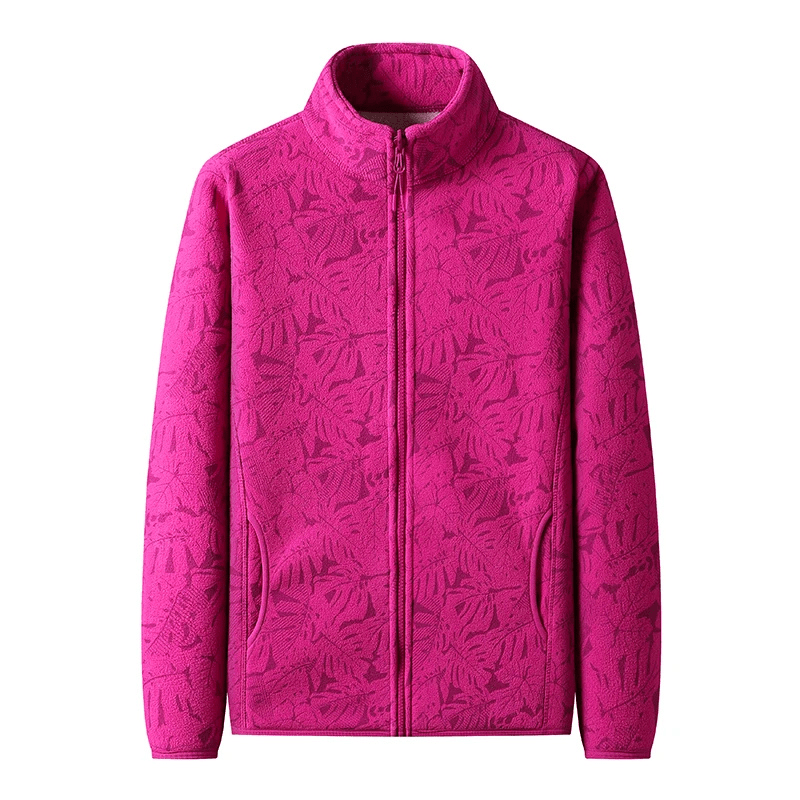 Floral Fleece Zip-Up Jacket | Soft & Warm | Stylish Design