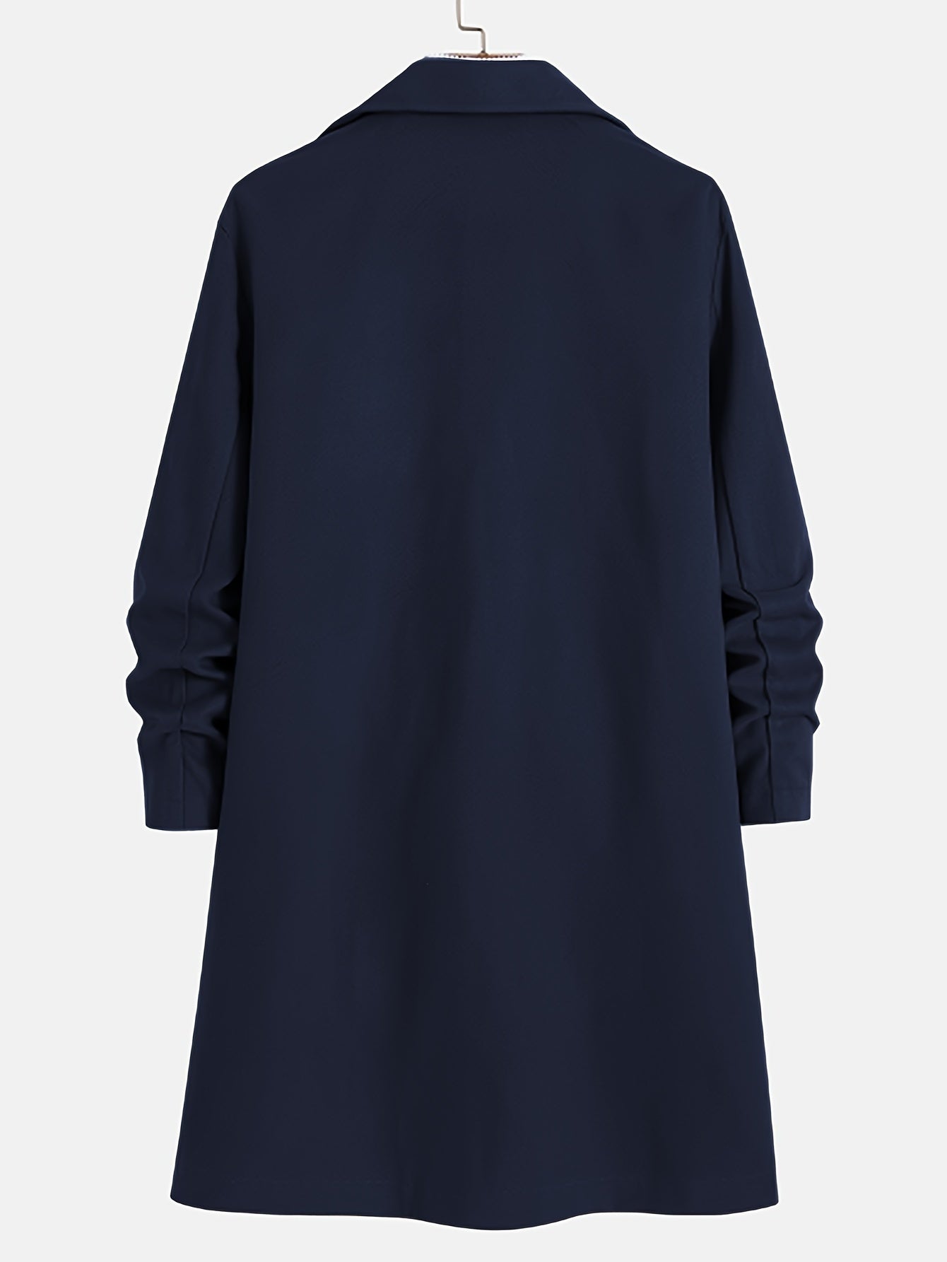 Men's Wool Blend Overcoat | Slim Fit Long Coat with Notch Lapel | Fall Outerwear Canada
