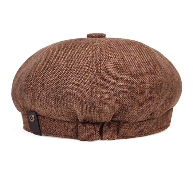 Men’s Vintage Newsboy Cap | Wool-Blend Flat Cap | Classic 8-Panel Gatsby Style