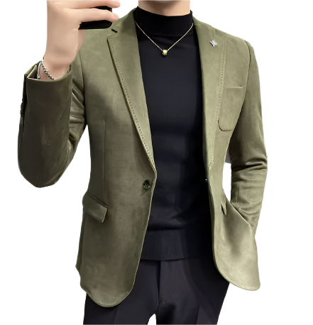Men's Casual Blazer Jacket | Slim Fit Knit | Smart Stretch Layer