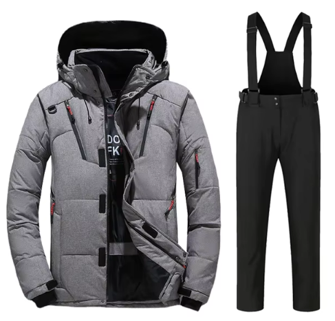 Men’s Insulated Snow Set | Waterproof Ski Jacket & Bib Pants | Cold Weather Performance