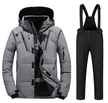 Men’s Insulated Snow Set | Waterproof Ski Jacket & Bib Pants | Cold Weather Performance