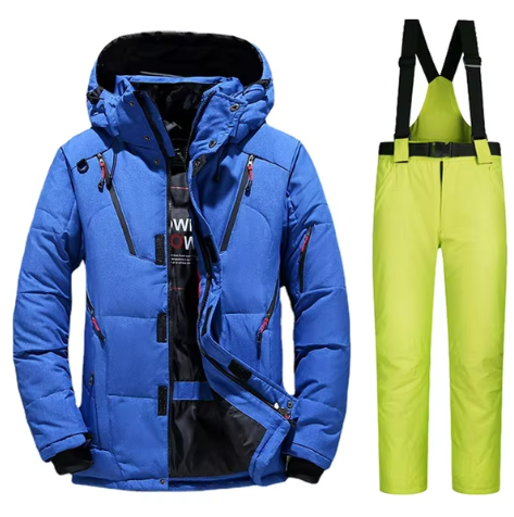 Men’s Insulated Snow Set | Waterproof Ski Jacket & Bib Pants | Cold Weather Performance