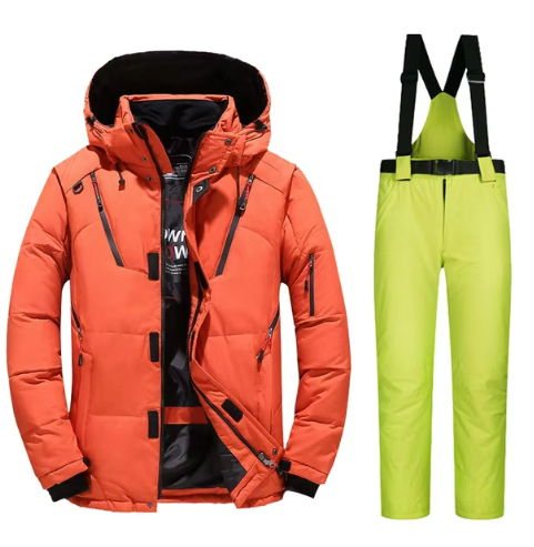 Men’s Insulated Snow Set | Waterproof Ski Jacket & Bib Pants | Cold Weather Performance