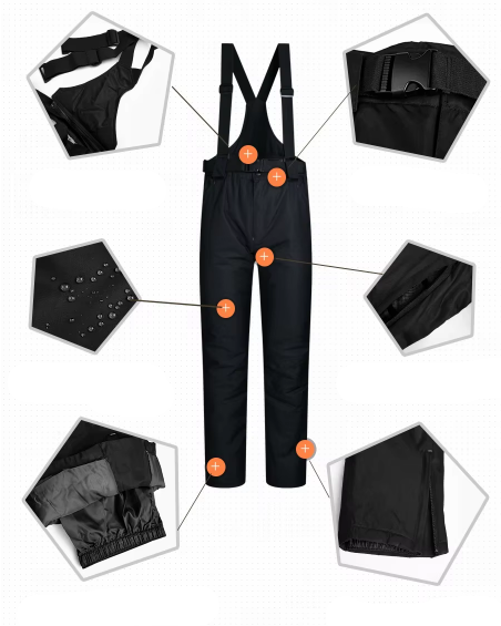 Men’s Insulated Snow Set | Waterproof Ski Jacket & Bib Pants | Cold Weather Performance