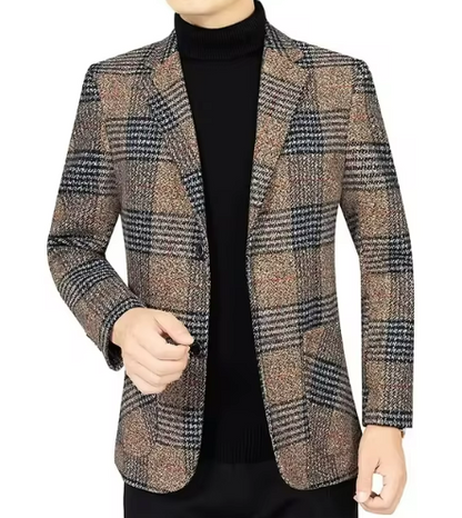 Checked Tailored Blazer | Lightweight Weave | Smart Casual Fit