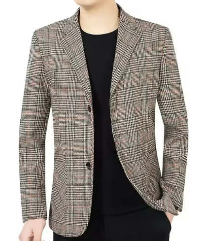 Checked Tailored Blazer | Lightweight Weave | Smart Casual Fit