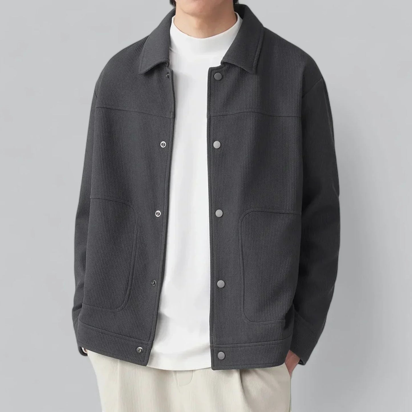 Men’s Corduroy Overshirt | Snap-Front Jacket Style | Relaxed Fit Midweight Layer