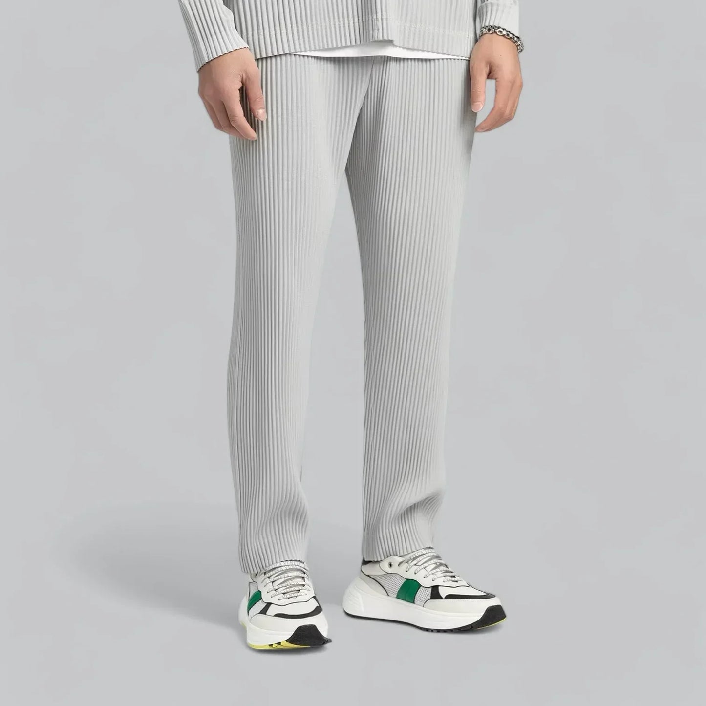 Men's Ribbed Lounge Pants | Stretch Knit Pull-On Bottoms for Everyday Comfort