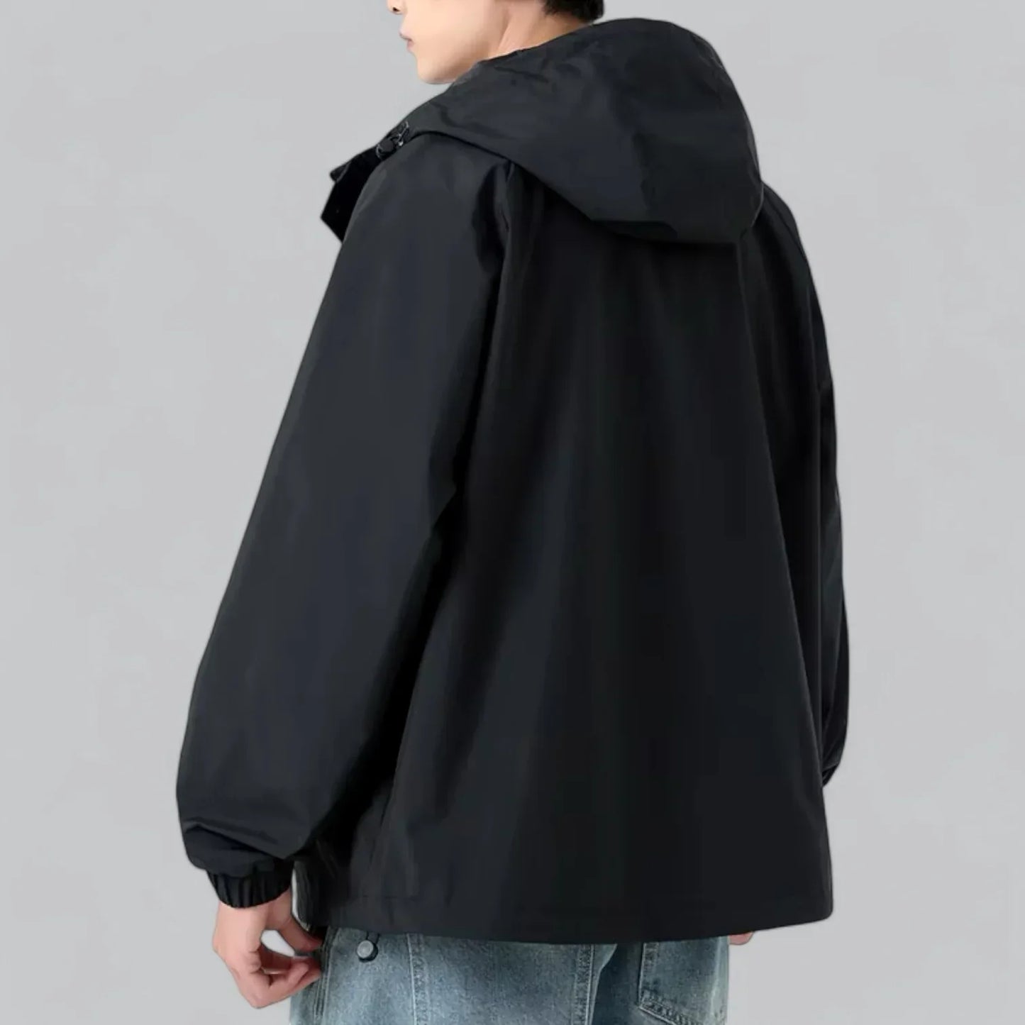 Men’s Lightweight Windbreaker Jacket | Hooded Zip-Up | Spring/Fall Outer Layer
