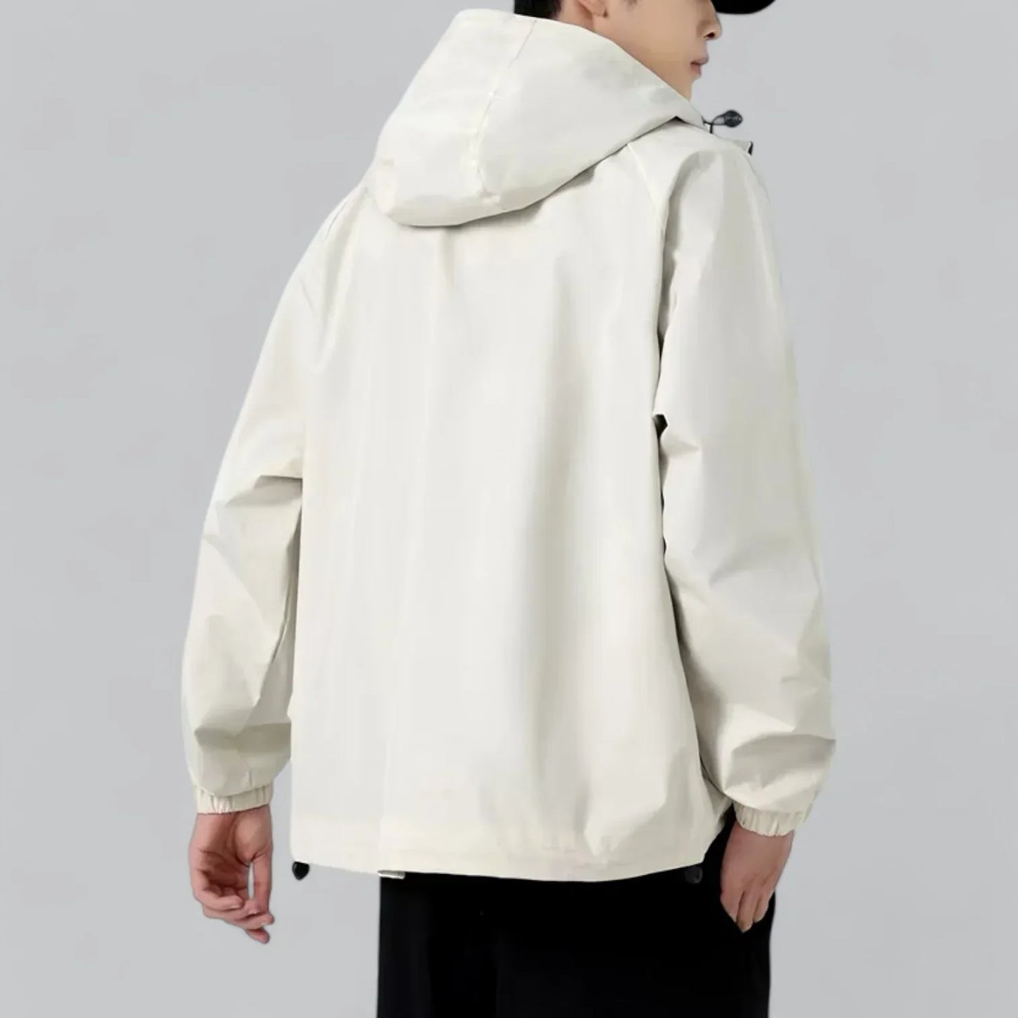 Men’s Lightweight Windbreaker Jacket | Hooded Zip-Up | Spring/Fall Outer Layer