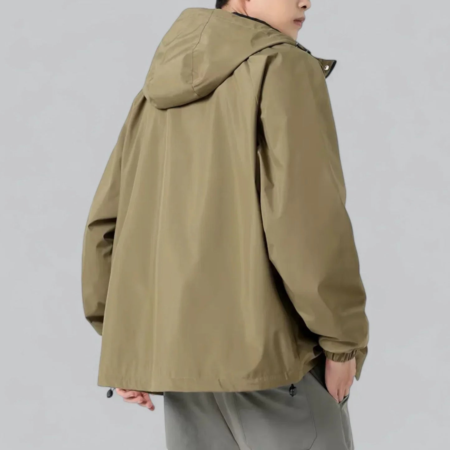 Men’s Lightweight Windbreaker Jacket | Hooded Zip-Up | Spring/Fall Outer Layer