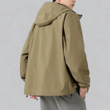 Men’s Lightweight Windbreaker Jacket | Hooded Zip-Up | Spring/Fall Outer Layer